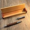 [Lachieva] Premium Writing Instruments Walnut Wood & German Nib Water-Based Ballpoint Pen Gift Set