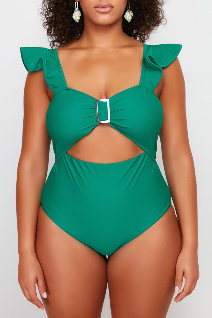 Women's Style Plus Size Black Balconette Plus Size Swimsuit