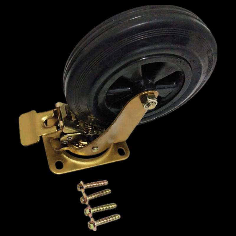 Outdoor Trash Bin Caster Wheel with Brake