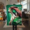 1PC Saudi Arabia National Football Team Patterned Flannel Blanket Suitable For All Seasons for Home Decor Warmth and Comfort Gifts Holiday Present
