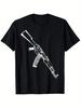 AK-47 7.62x39, Not Runnin Come Get It 2nd Gun Right Shirt, Suitable for Unisex Personality Casual Ro