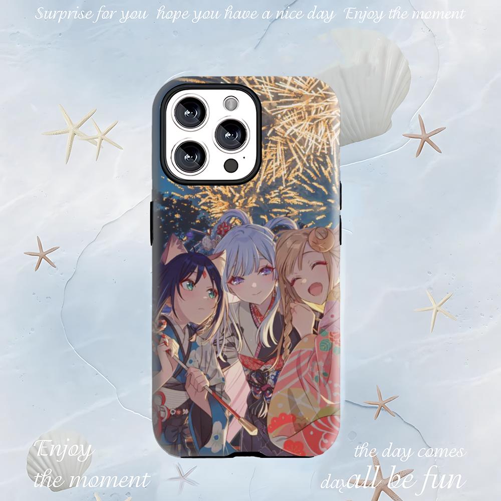 Cosmic Princess Kaguya Anime Phone Case 2-in-1 Glossy shell For iPhone 17 16 e 15 14 13 12 11 Pro Max Plus mini XS