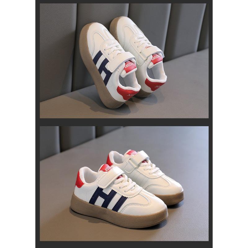 Small White Shoes Girls Board Shoes Autumn and Winter New Fleece Sports Shoes for Children and Students Casual Single Shoes