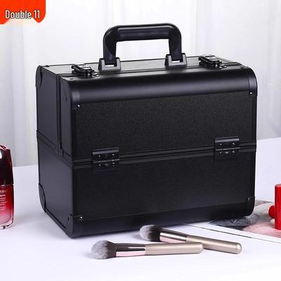 NICELAND Large Handheld Makeup and Nail Art Storage Box with Layers