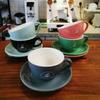 Qunrong 250ml Ceramic Latte Art Coffee Cup & Saucer Set