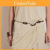 Ethnic Style Leather Waist Chain With Automatic Buckle For Bohemian Dress Waist Accessory