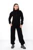 Jumpsuit – Women's Warm Zip-Up with Stand Collar & Waist Tie, Winter 8443-025 HC