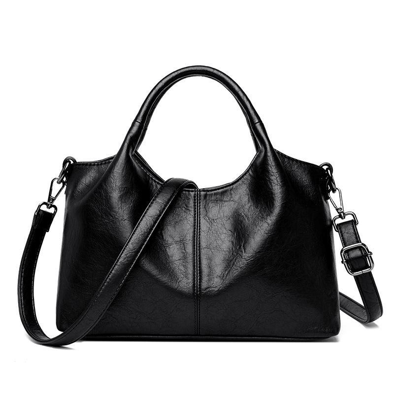 

2025 New Crossbody Handbag for Middle-Aged Women - Casual and Stylish чёрный