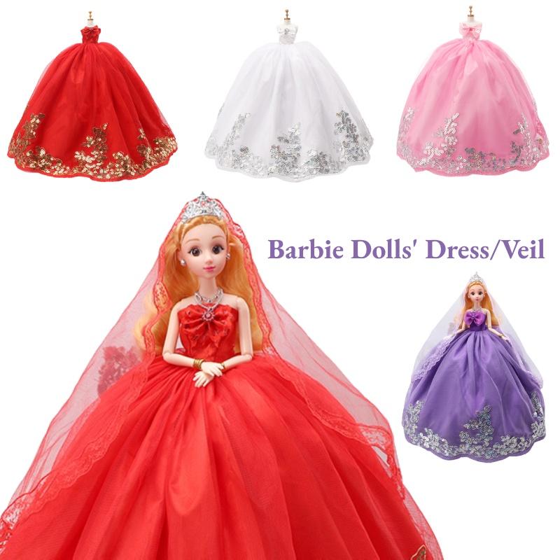 Dreamy Lace Wedding Dress Princess Barbie Doll With Sequin And Bow Prom Dress Wholesale Characters)