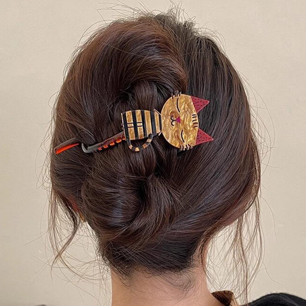 Hair Claw Clip Large Clip Headgear Hair Claw Clamp Elegant Slim Hair Holder Barrettes Strong Hold Hairpin for Girls