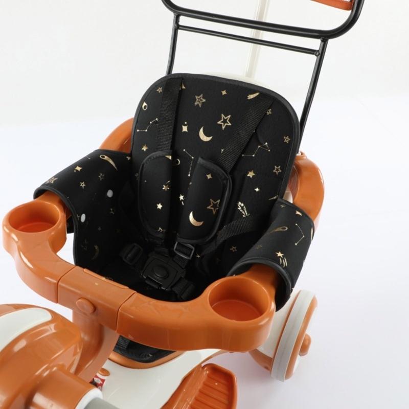 Leichte Kinderwagen-Sitzauflage für Kinder Fünf-Punkt-Sicherheitsgurt Designtes Sitzkissen für Kinderwagen und Autositz