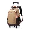 Children School Bag With Wheels Kids Rolling Backpack For Boys Wheeled Backpack Student Trolley School Book Bag Carry On Luggage