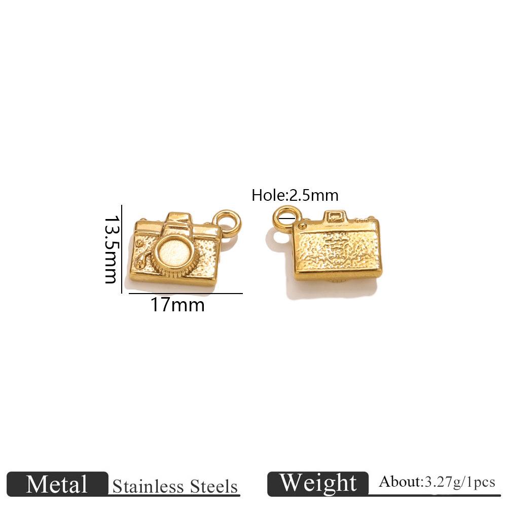 Yori 5 Stück Edelstahl 18K Gold Plated Anhänger DIY Schmuckzubehör Verwendet für DIY Herstellung von Armband Halskette