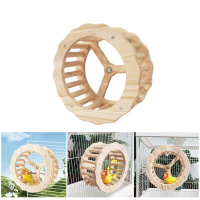 Parakeets Perches Birdcage Spinning Wheel Toy Bird Climbing Entertainment Toy Bird Training Exercise Toy Parrot Supply