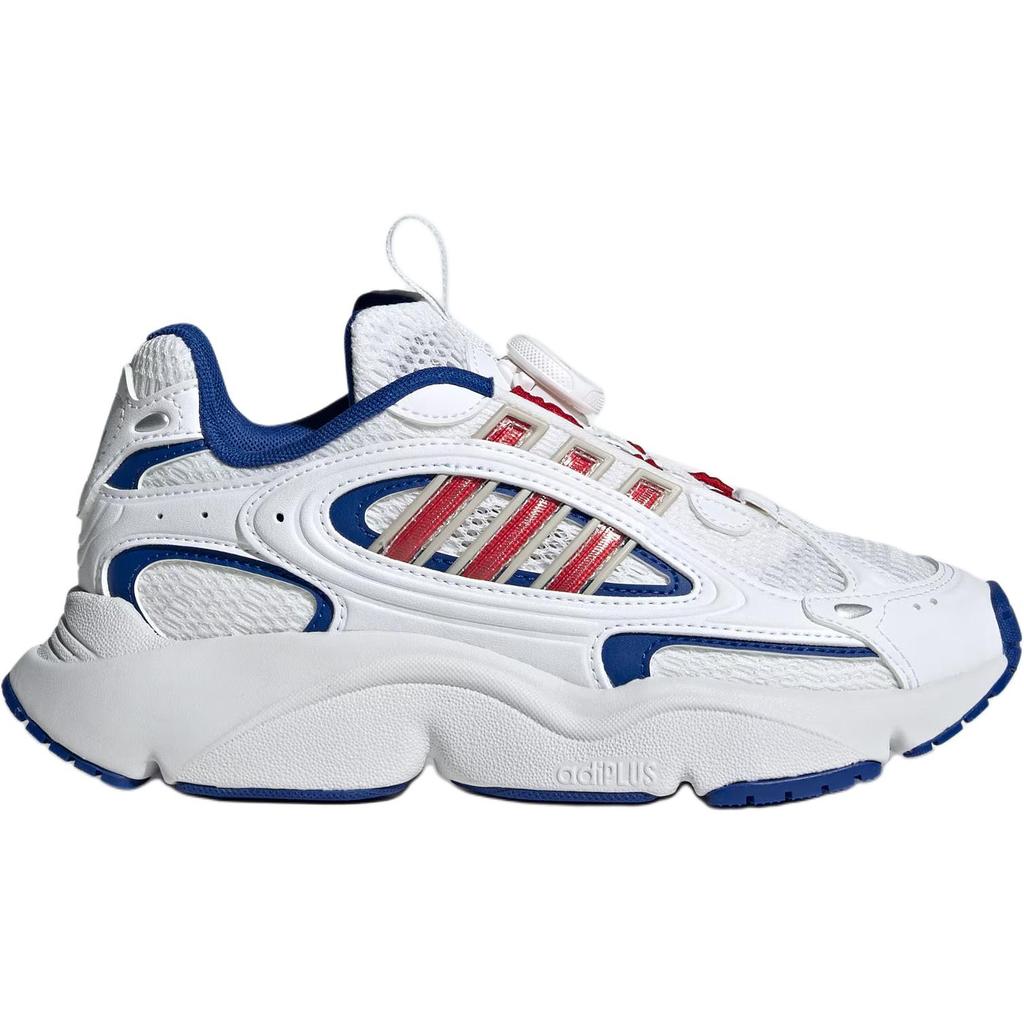 Adidas Originale Ozmillen Mesh Mode Bequem Rutschfest Langlebig Low Top Kinder Freizeitschuhe Herren Freizeitschuhe Weiß Blau Hellkarmesinrot JR8367