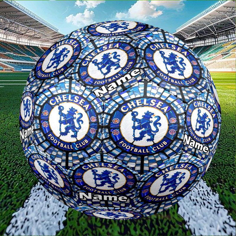 Benutzerdefinierter Name Personalisierter Chelsea F.C-A Druck Größe 5 Fußball Training & Spiel Fußball, für Team, Treten, Geschenk für Fußball-Enthusiasten