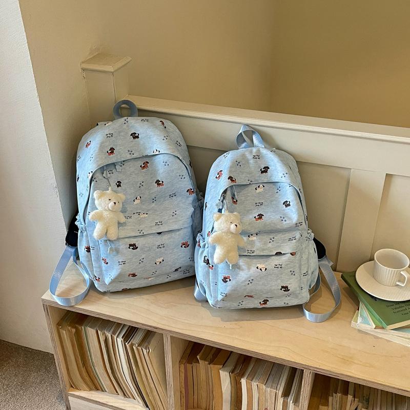 Schoolbag New Cartoon Printed Girls School Bag Junior High School Elementary School 1011 Spring Backpack Large Capacity Travel Backpack