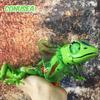 LED Electric Lizard Model Robotic Toys Walking Sounds Mouth Opens Crawling Removable Tail Funny Animal Gifts for Children Gifts