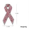1 Stück Rosa Band Brosche Brustkrebs Aufmerksamkeits Schmuck Damen Metall Abzeichen Pins Spendenaktionen Veranstaltungen Geschenk
