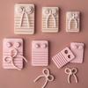 Flexible PLA Clay Earring Mould Set for Line Shaping and Creative Bowknot Designs In Jewelry Crafting