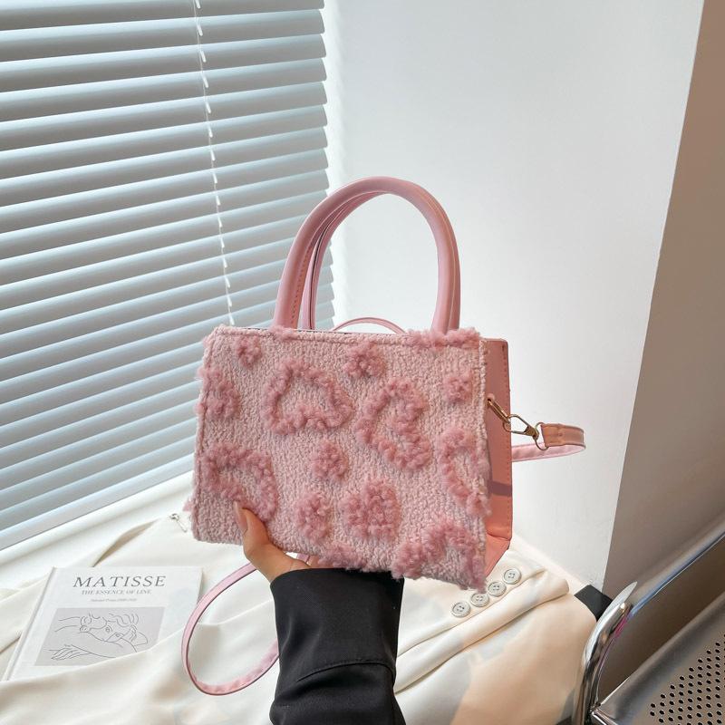 

ins Плюшевая сумка Sweet Girl большой вместимости, милая сумка для хранения косметики, портативная дорожная сумка для хранения, сумка через плечо