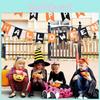 Spooktacular Nonwoven Fabric Halloween Flag Decorations For Themed Party Setup