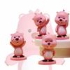 Cute Pink Beaver Figure 2nd Generation Blind Box Pvc Toy Car Desk Decor Gift For Girls
