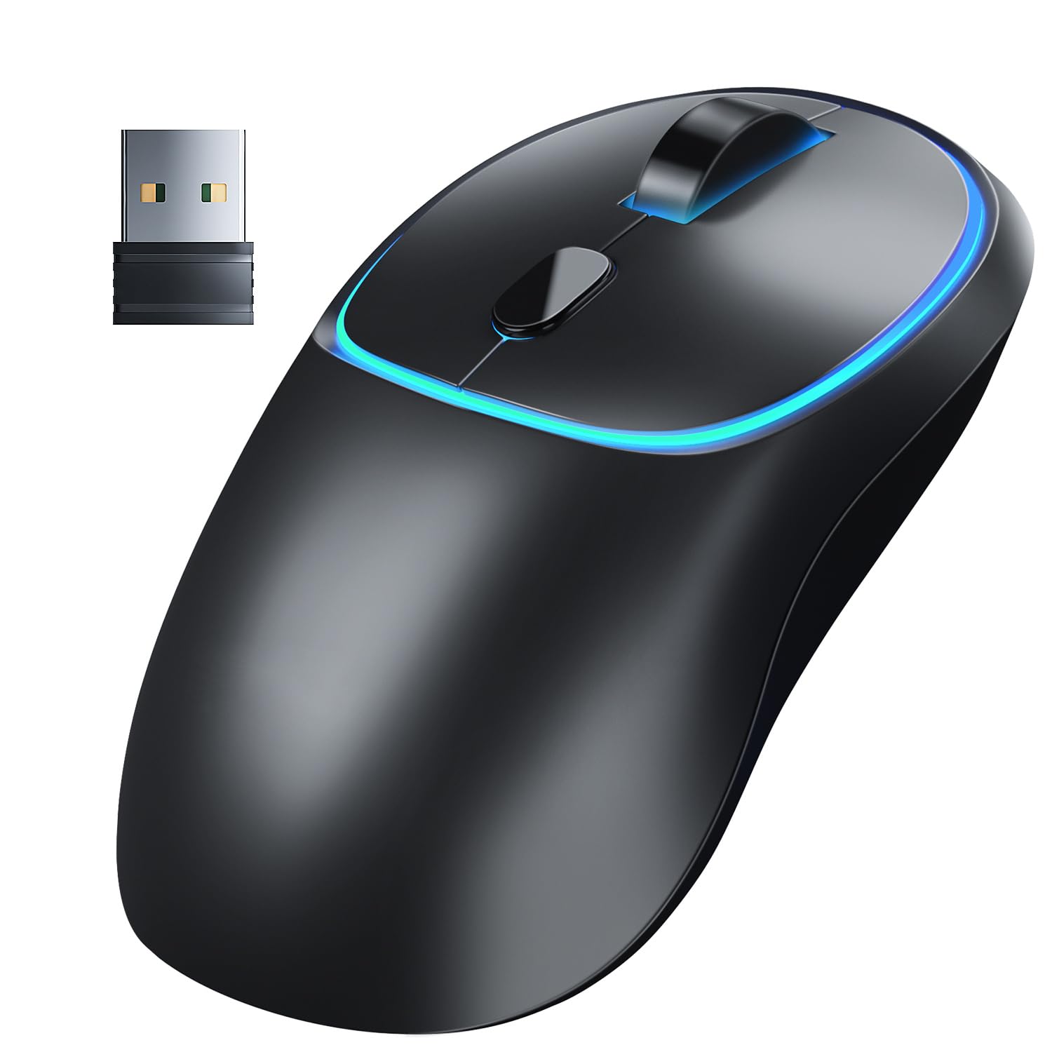 

Mikomi Mouse Wireless Bluetooth Wireless Mouse Quiet Mouse Bluetooth Lightweight Receiver Включено Кнопка регулювання DPI Бездротова миша Бездротовий кабель