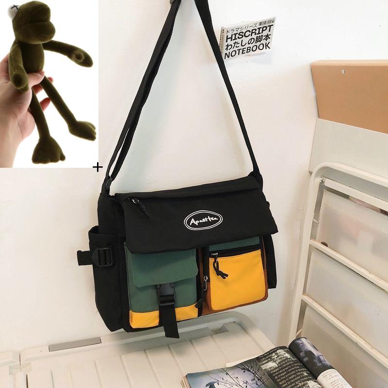 Waterproof Nylon Women Messenger Bag Youth Ladies Fashion Handbag Shoulder Bag Student Large Capacity Men Crossbody Bags Bolsos