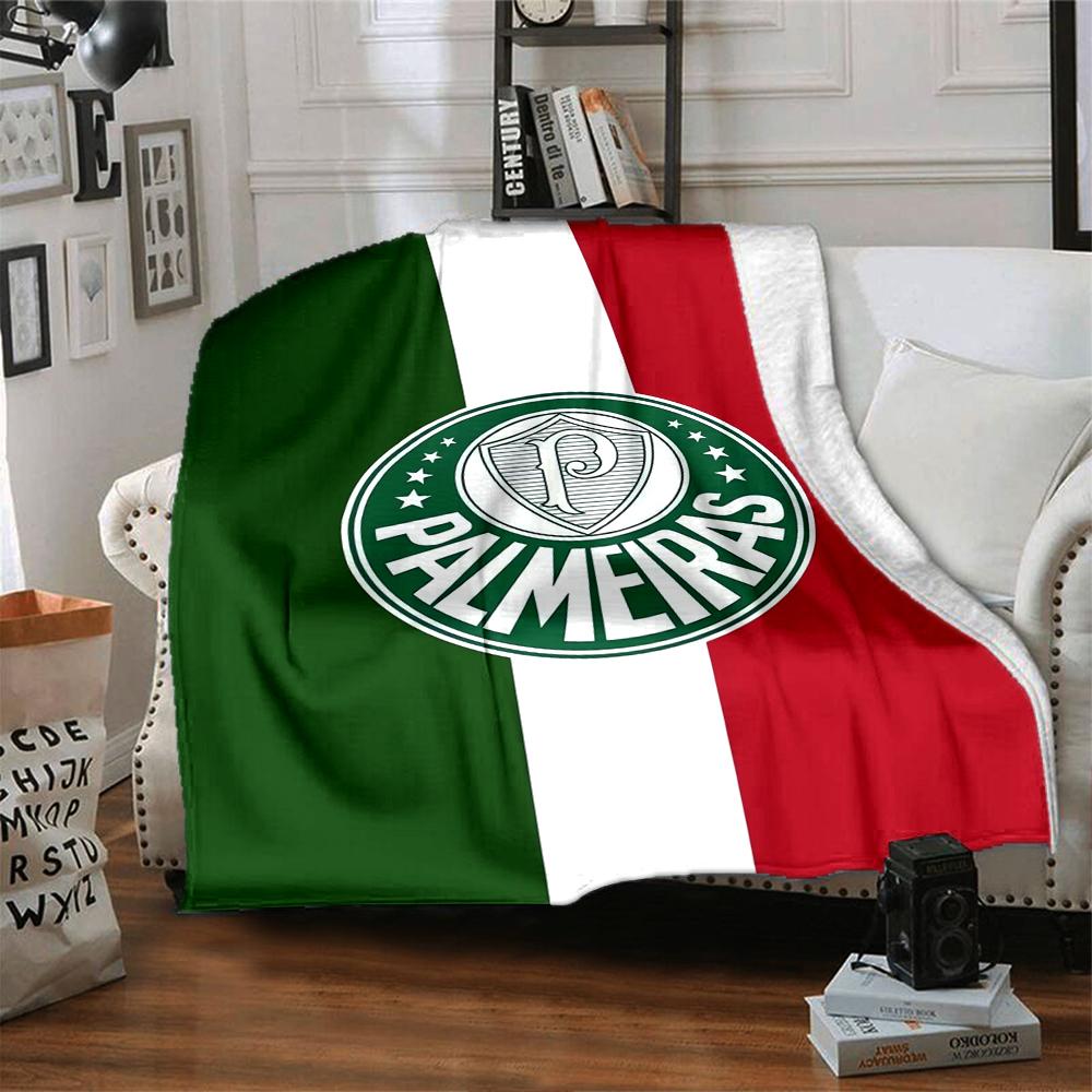Palmeiras Theme Printed Blanket - Perfect for Couch, Bed, Travel & Outdoor Use | Machine Washable, Cozy & Durable.