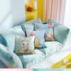 1Pc Easter Day Cushion Cover Spring Pattern Eggs Rabbit Pillow Cover Easter Pillowcase Home Decor Throw Pillow Case 45X45Cm