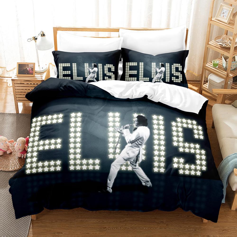Elvis Presle Digital Printing Three-Piece Set