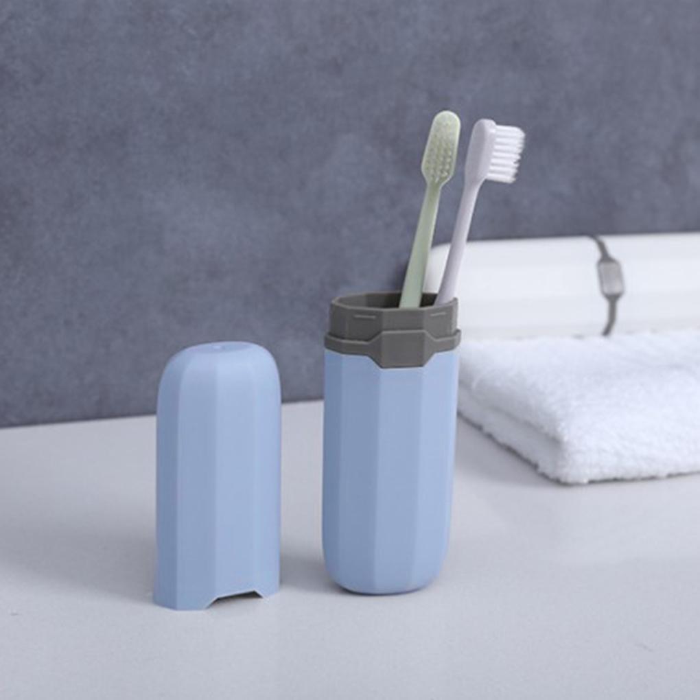 Travel Portable Toothbrush Toothpaste Holder Storage Box Case Pencil Container Cup Bathroom Accessories Outdoor Hiking Camping