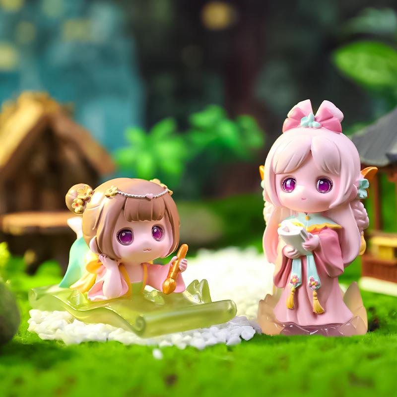 Guochao Hanfu Mädchen Figur: Frühlingsbrise Blind Box Sammlerstück – verträumte Dekoration & Geschenk