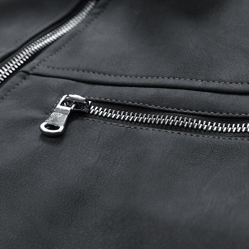 Coat Couple American Retro Short Jacket Men's Autumn Trend Brand Premium Leather Jacket