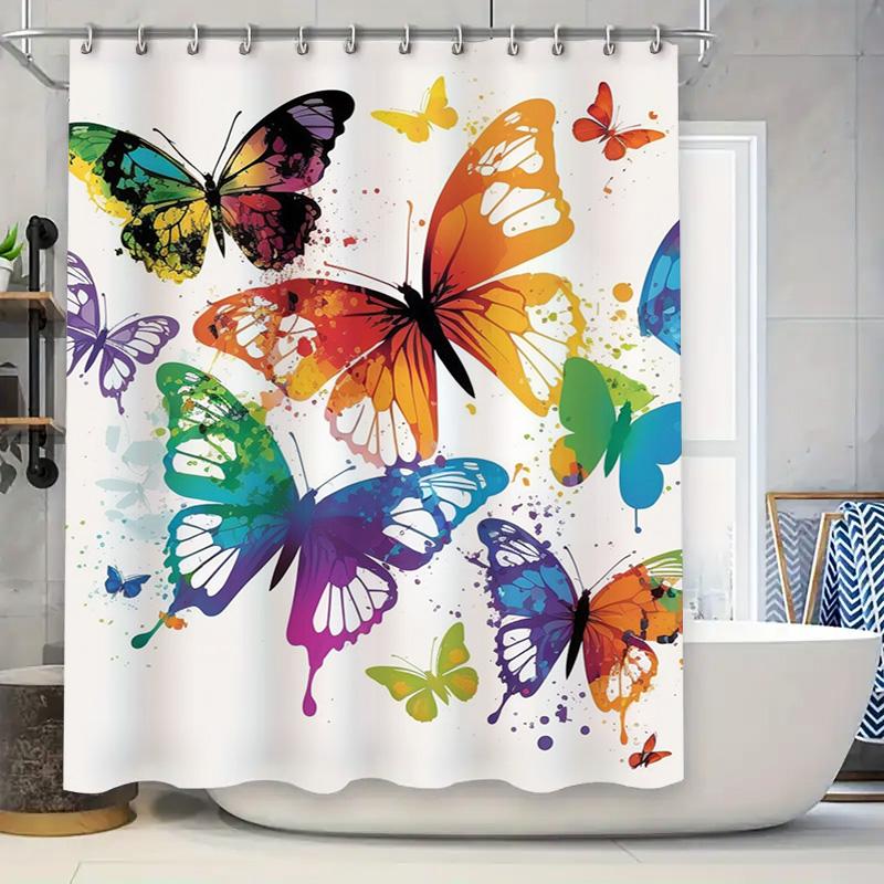

Winter Wonderland Penguin Shower Curtain Unisex Bathroom Decor Easy Install W60H190(CM)-1 Pcs