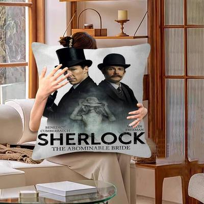 SSherlock Holmes DETECTIVE SERIES Pillow Cover Sofa Cushion Cover Home Room Decoration Children Gift