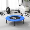 Mini fitness trampoline, exercise trampoline with non-slip feet, 100 kg load, diameter 81 x 22.5 cm, blue and black