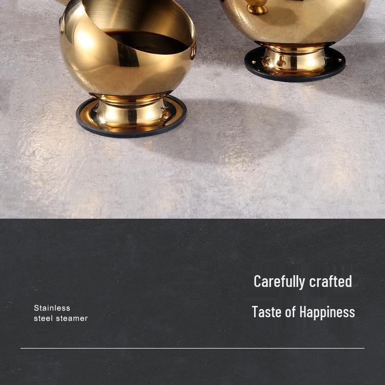 Korean-Style Stainless Steel Slanted Bowl for Hot Pot and Self-Service Seasoning