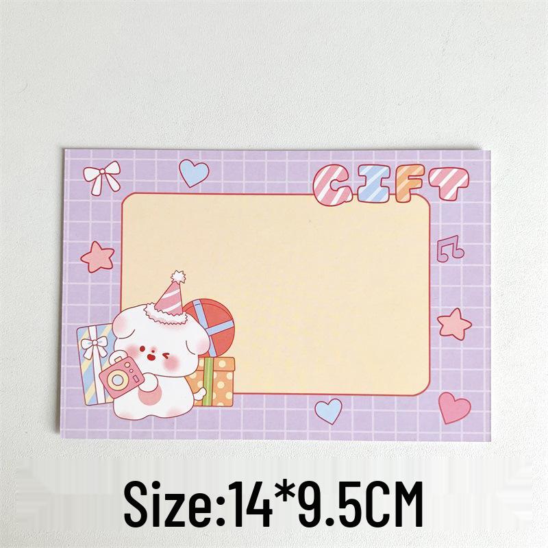 Exquisite Minimalist Christmas Cartoon Greeting Card - Creative Postcard for Birthday Blessings