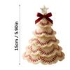 Handmade Crochet Christmas Tree Set For Home Decoration With Step-by-Step Tutorial Instruction Crochet Hook and Yarn