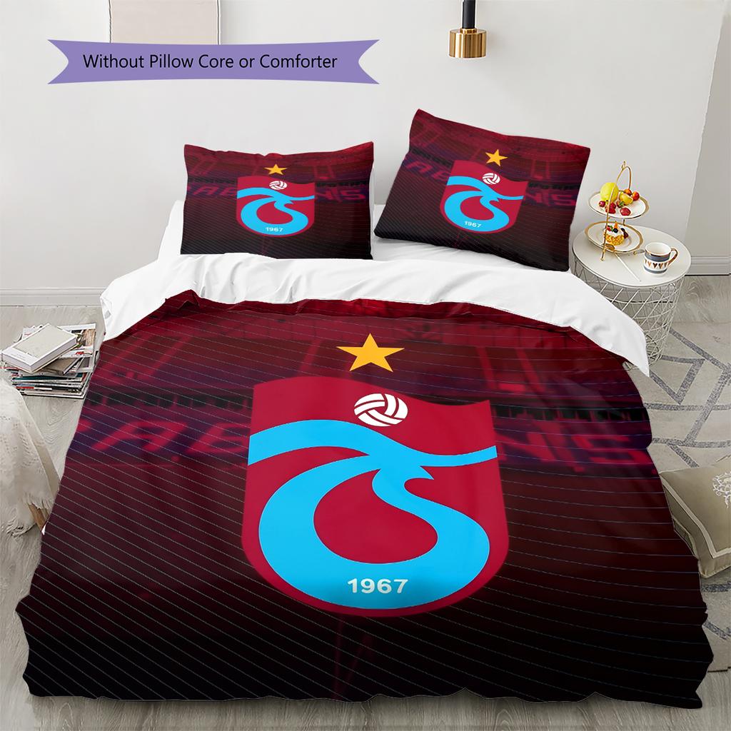 Biancheria da letto con motivo Trabzonspor Decorazione per la casa Regalo di compleanno e per le feste (1 * copripiumino + 2 * federa, senza nucleo)