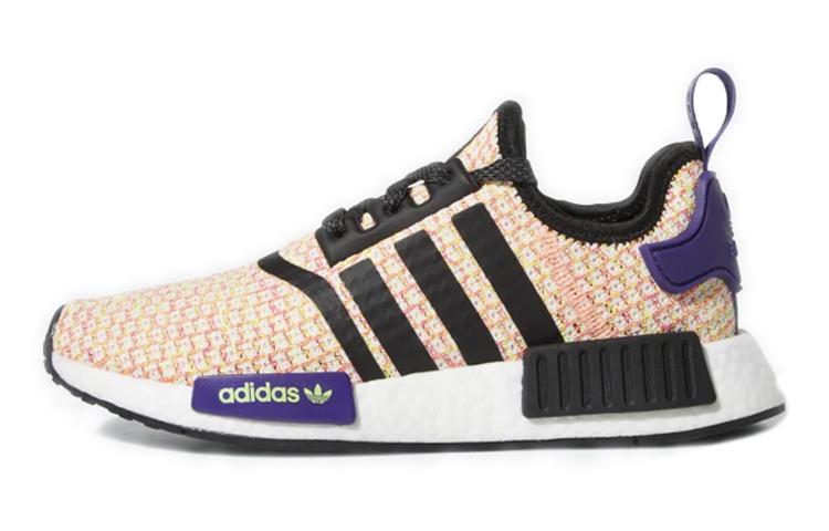 

Adidas Originals NMD_R1 Амортизация Нескользящие Износостойкие Низкие Спортивные Повседневные Кроссовки Розово-Фиолетовые Подростковые EE4402 35.5