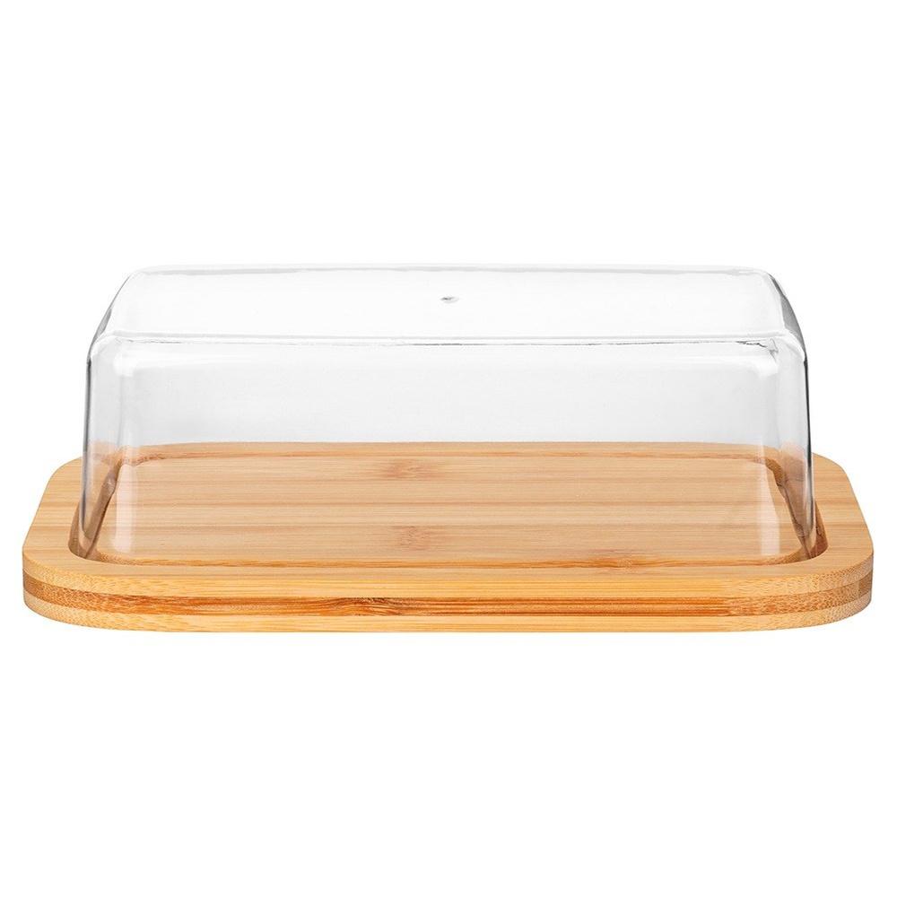 Bamboo Butter Dish Kitchen Container for Butter Storage