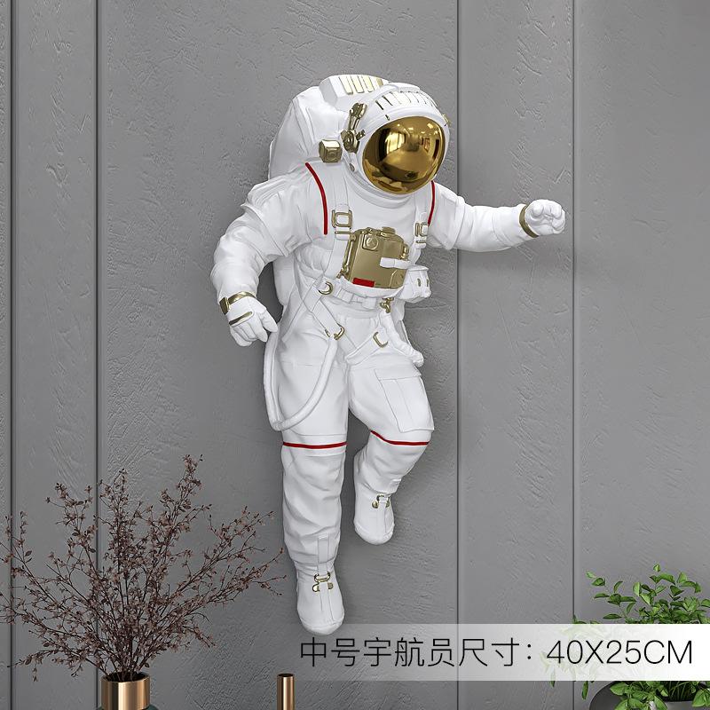 Nordic Astronaut Resin Wall Decoration Items Home Children's Room Background Wall Accessories Art Cafe Hotel Wall Sticker Decor