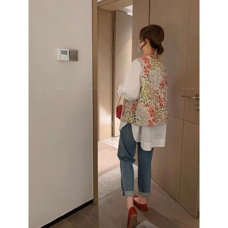 Jacquard Embroidered Vest 2025 Early Spring New High-end Temperament Vest