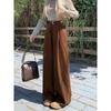 Pantaloni a zampa larga in velluto a coste da donna Autunno Inverno Nuova Moda Eleganti Taglie Forti Larghi Casual Semplici Lunghi Pantaloni Dritti Abbigliamento