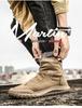 Men's 2025 Autumn Black High-Top Safety Leather Boots - Dirt-Resistant, Non-Slip, Versatile Work Shoes