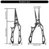 Plier Fishing Plier Fishing Tackle with Sheath and Coiled Lanyard Fishing Multitool Hook Remover Braided Line Cutter