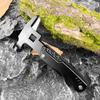 Multifunktionaler Outdoor-Klauenhammer Fahrzeugsicherheit Faltbarer Glasbruch-Rettungshammer Camping Gurtschneider Handwerkzeug